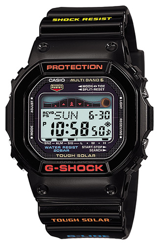 G-Shock GWX-5600-1JF G-Lide Collow太阳能原子 - 最好用于冲浪