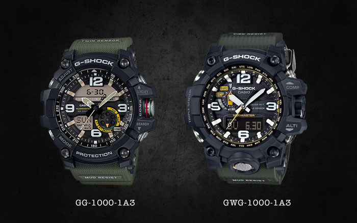 G-Shock Mudmaster GG 1000 1A3 vs GWG 1000 1A3